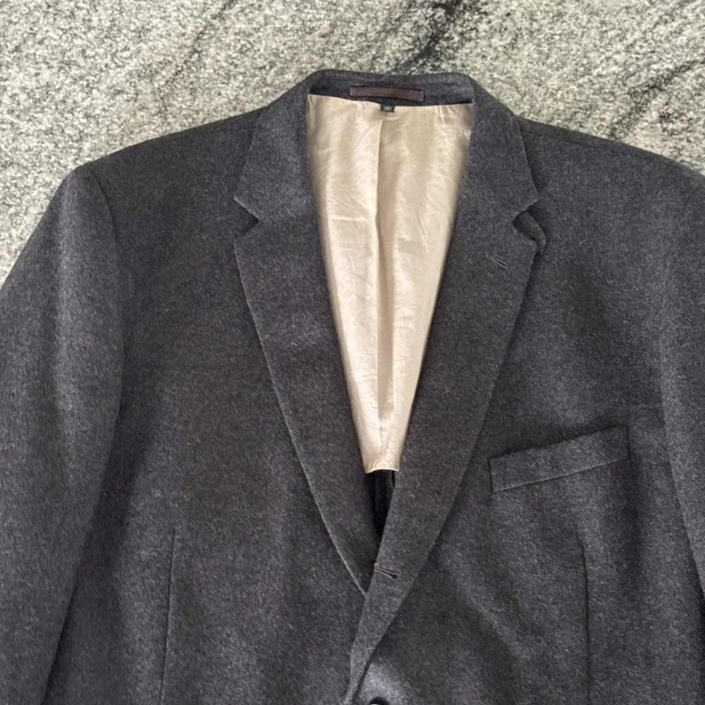 NAUTICA‎ Mens Size 48L 100% Wool Gray 3 Button SportCoat Gear Coat #756